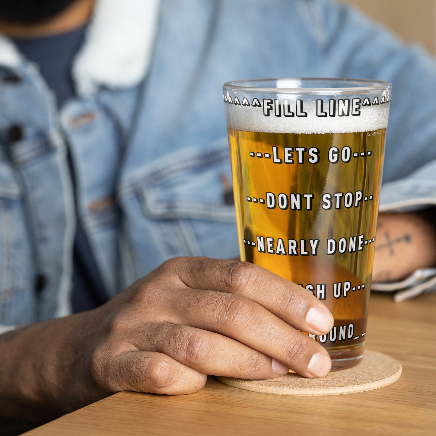 473ml Drink Glass- Drinker markers!