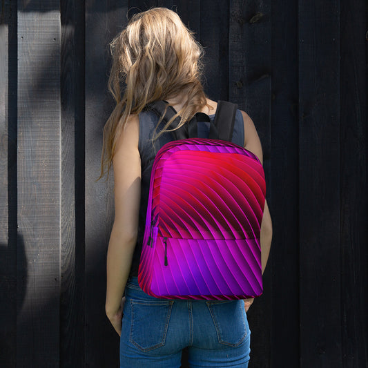 Backpack- Vibrant pink swirl