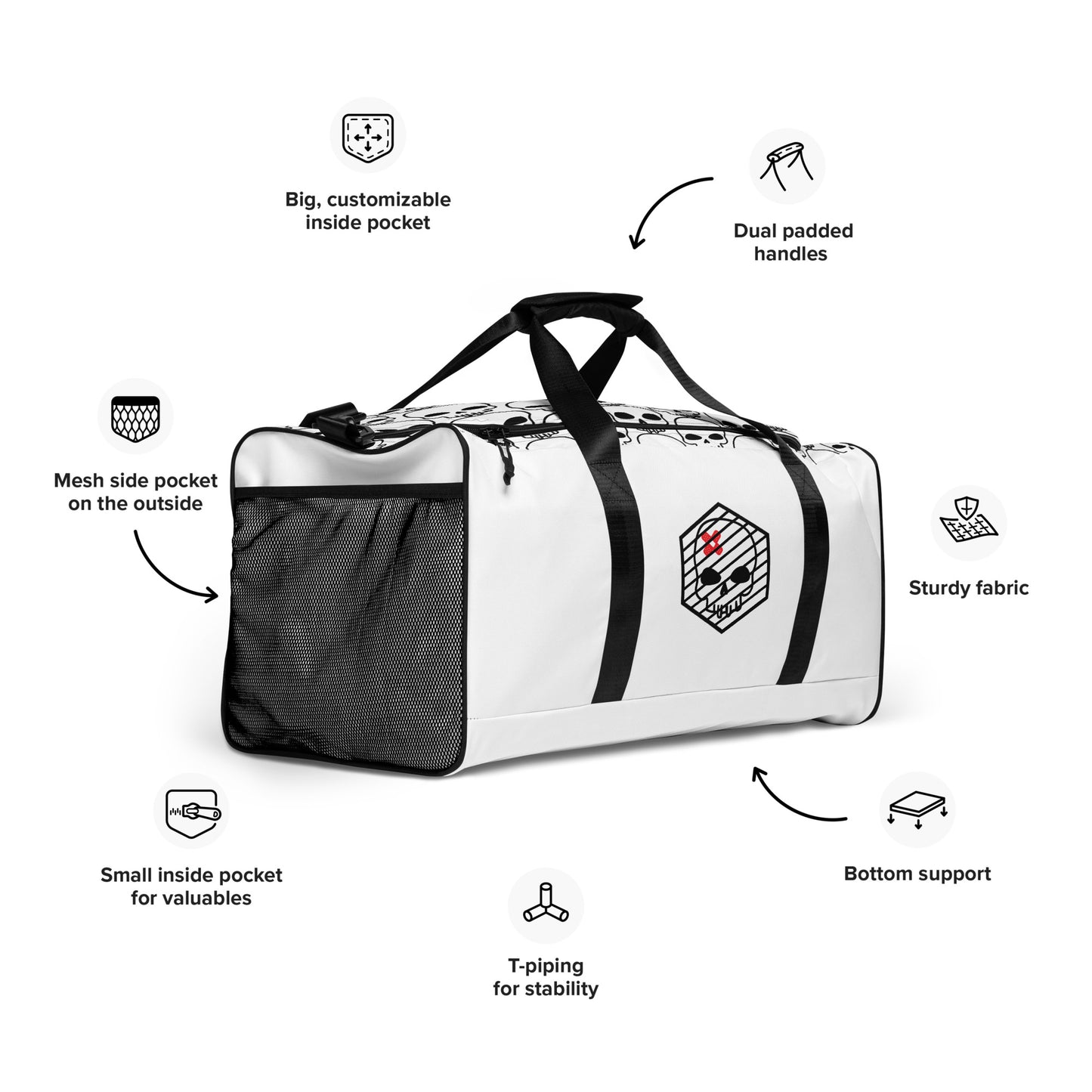 Duffle bag- DrSkullbasher + Plain Skulls Edition