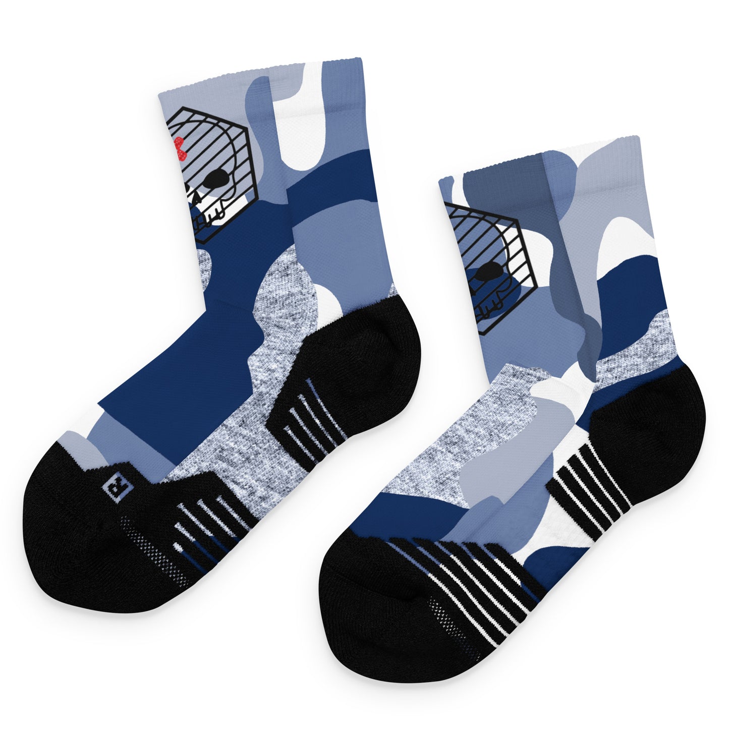 Ankle socks- Sea Camouflage- DrSkullbasher Edition