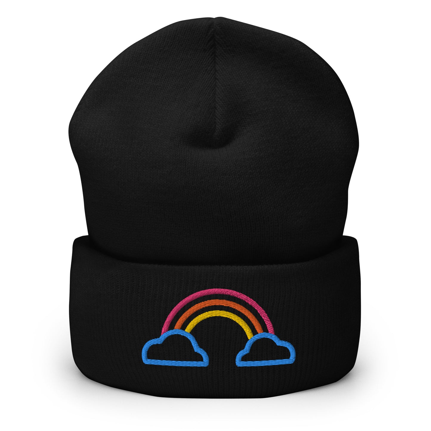 Cuffed Beanie- Rainbow