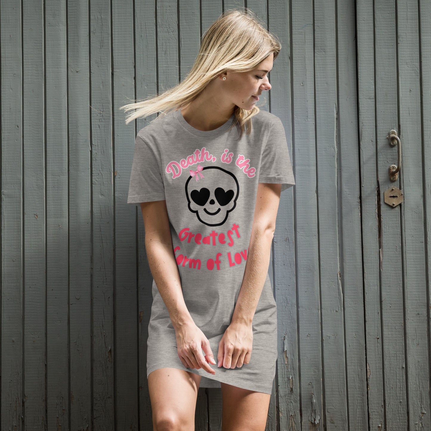 Organic cotton t-shirt dress- Loving Lunate Edition