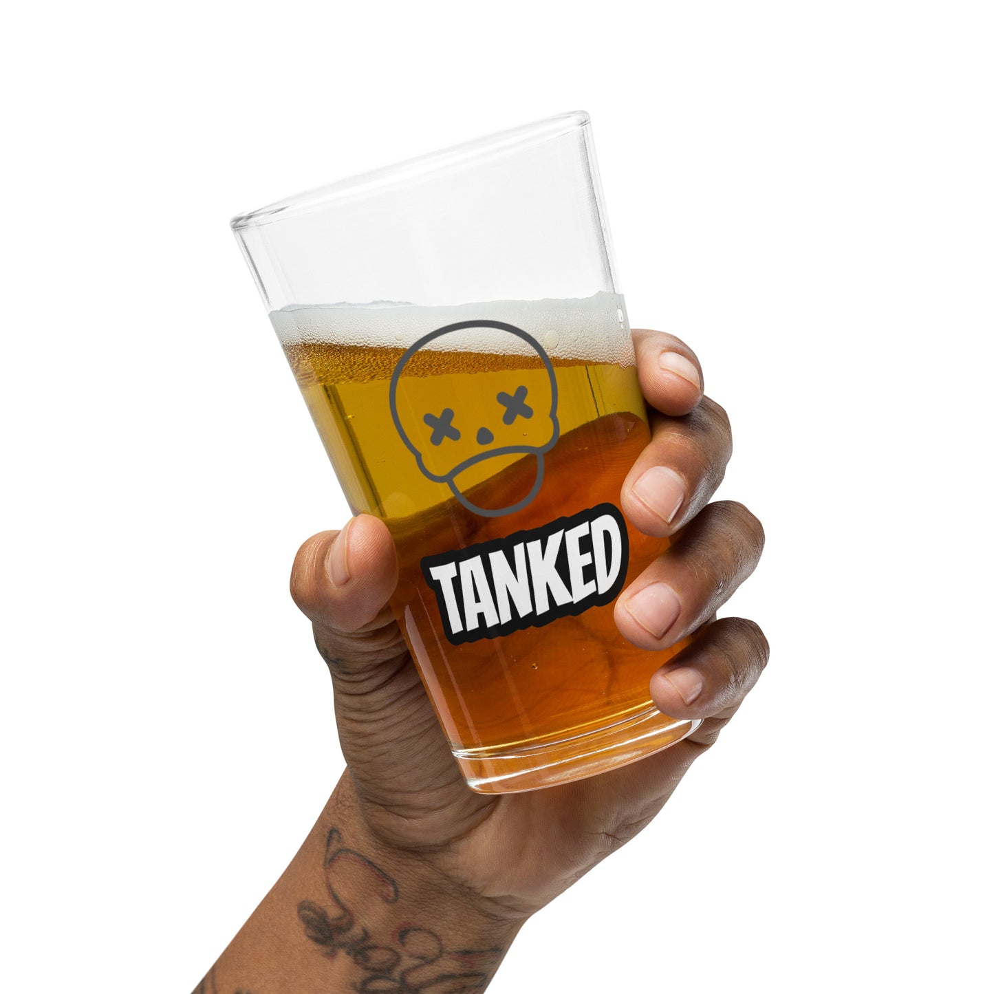 473ml Drink Glass- Tanked Tibia Edition