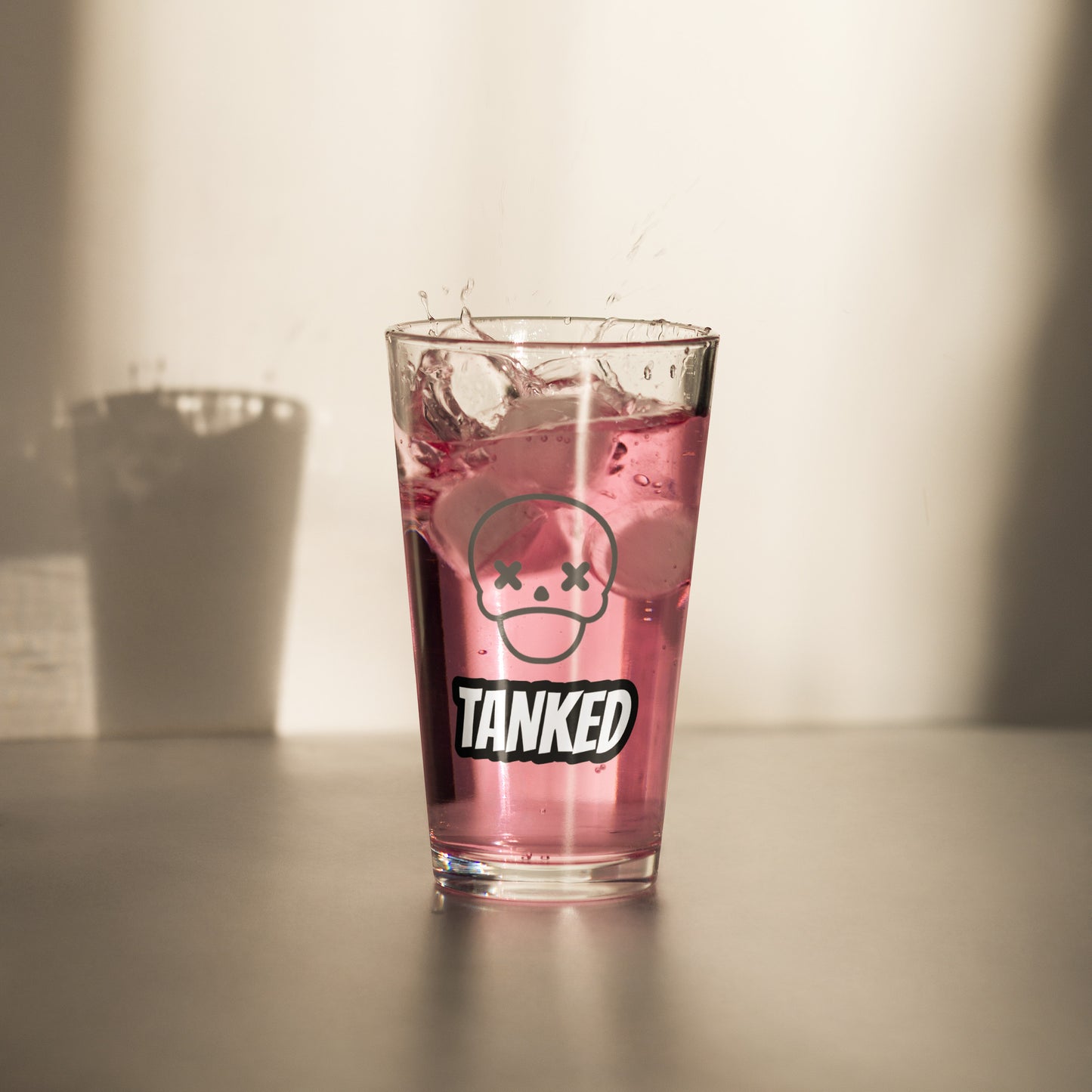 473ml Drink Glass- Tanked Tibia Edition