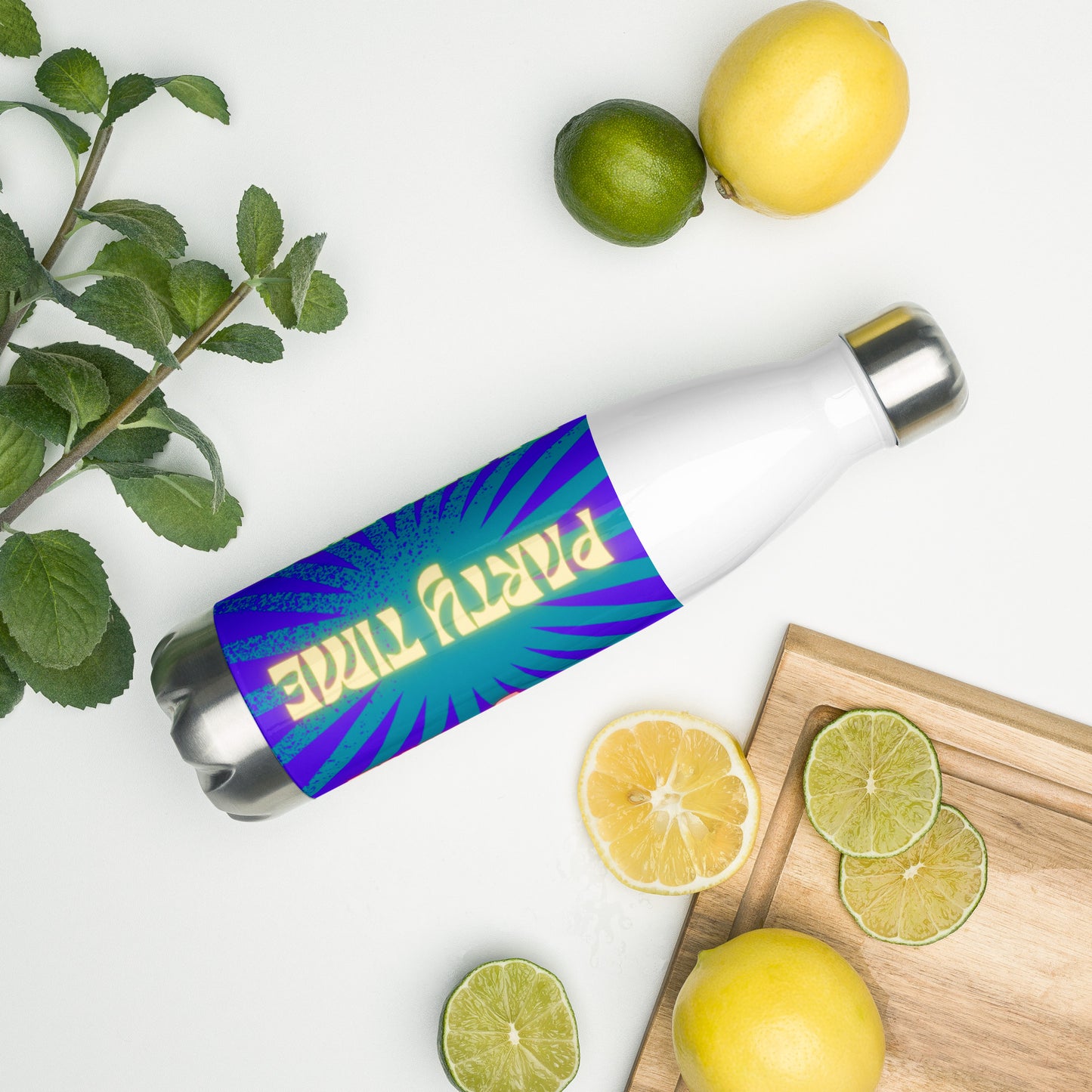 Stainless Steel Water Party time Bottle
