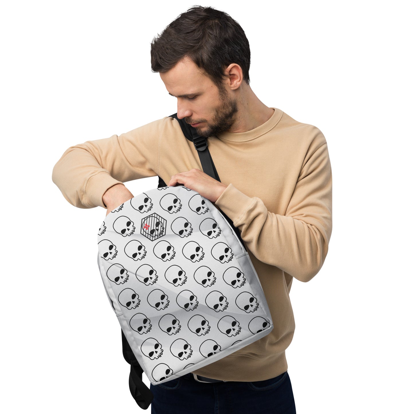 Minimalist Backpack- DrSkullbasher + Plain skulls Edition