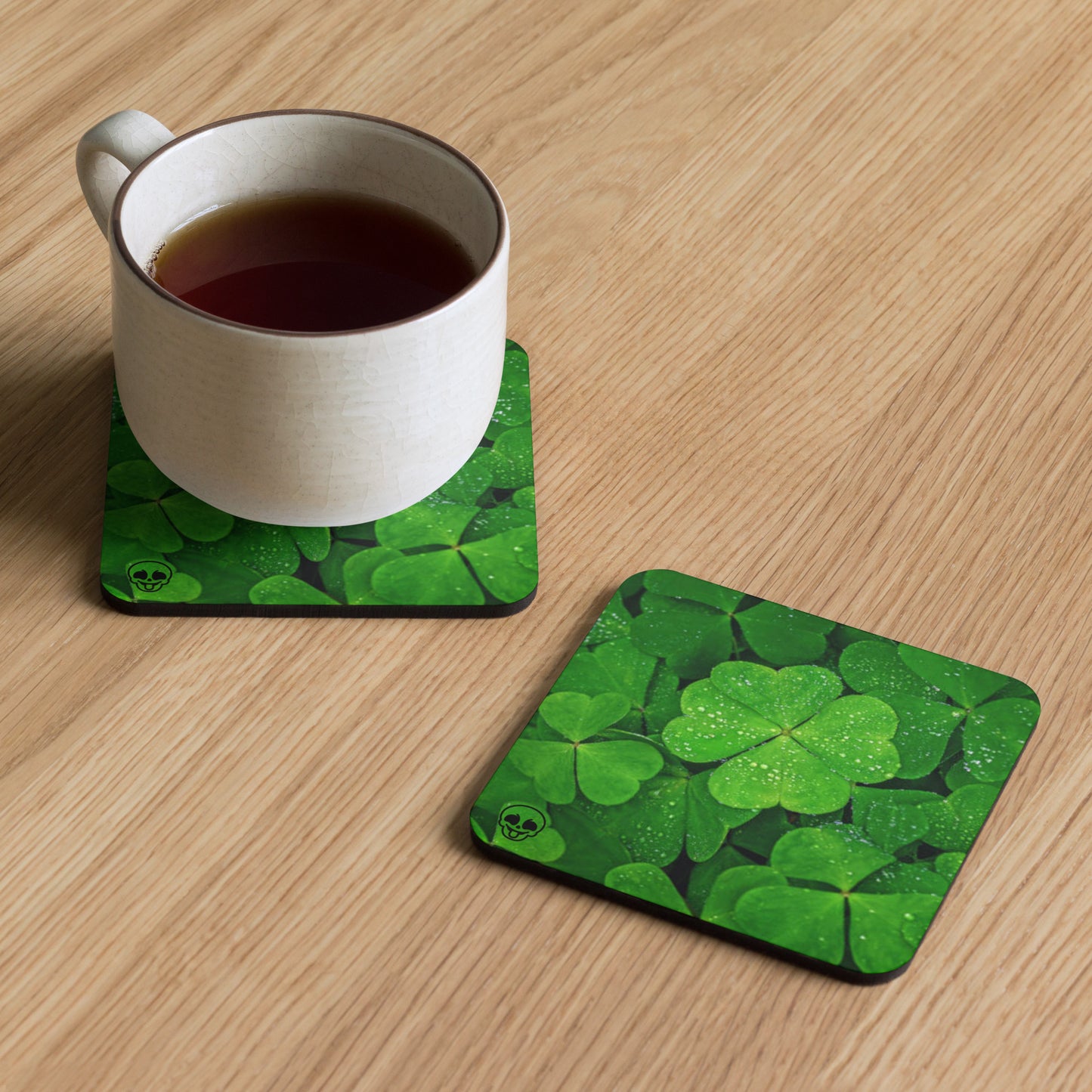 Single Cork-back coaster- St. Patrick’s day- Mischievous Mandible Edition