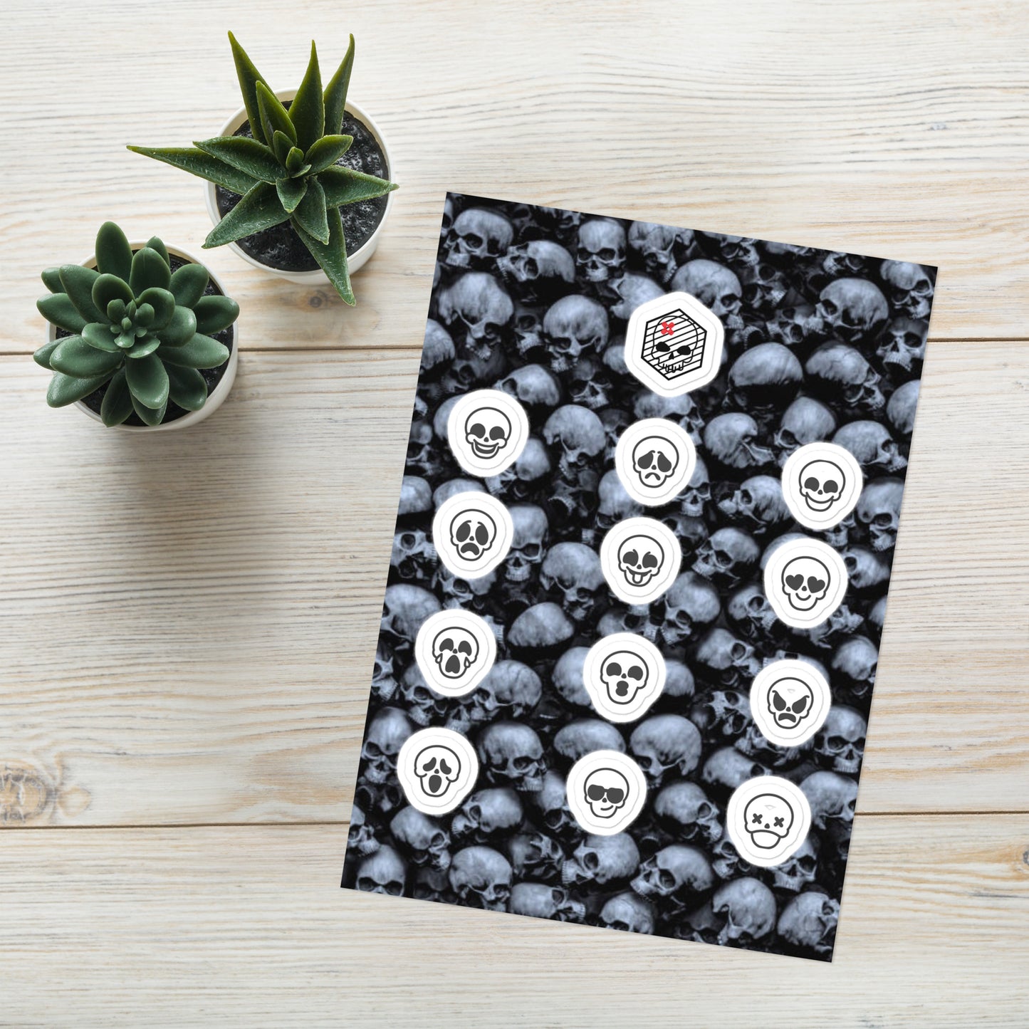 Sticker sheet- Skullbashers page 1