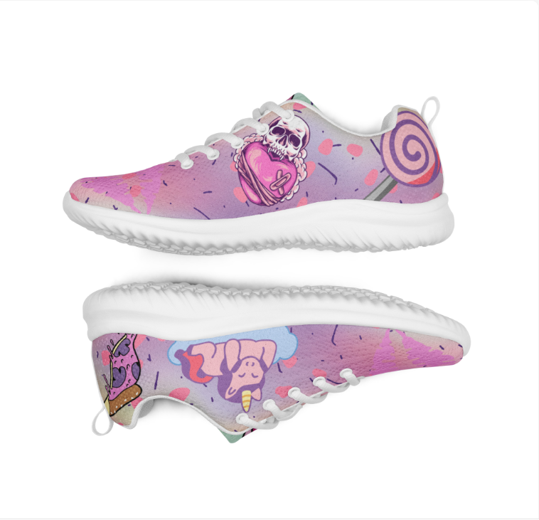 Women’s athletic shoes- Sugar Candy Skull