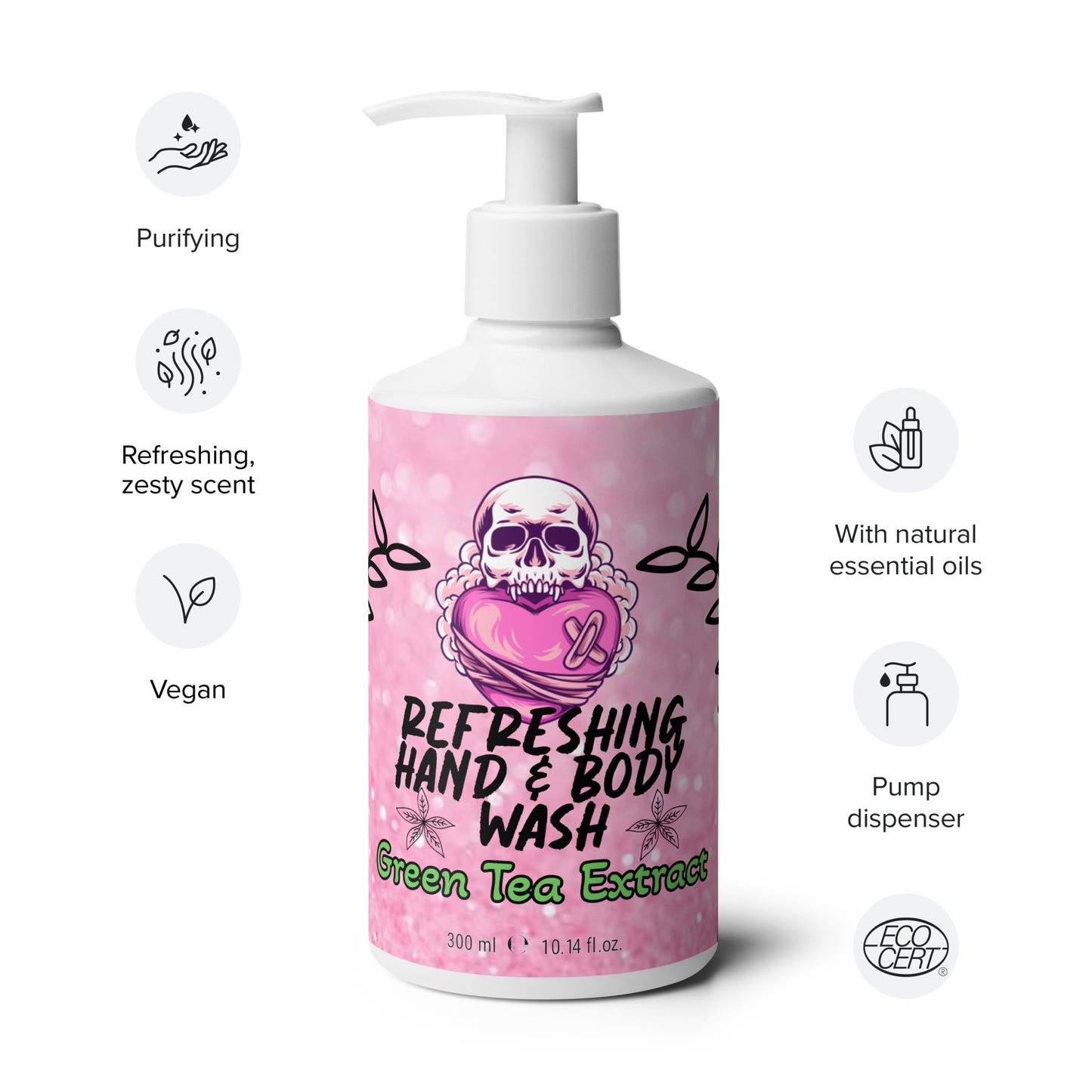 Refreshing hand & body wash- Sugar Candy Skull