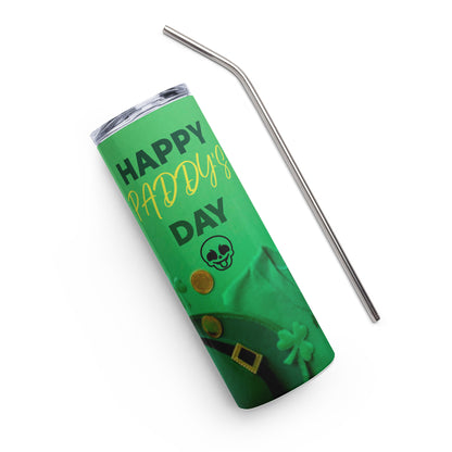 Stainless steel tumbler- St. Patrick’s day- Mischievous Mandible Edition
