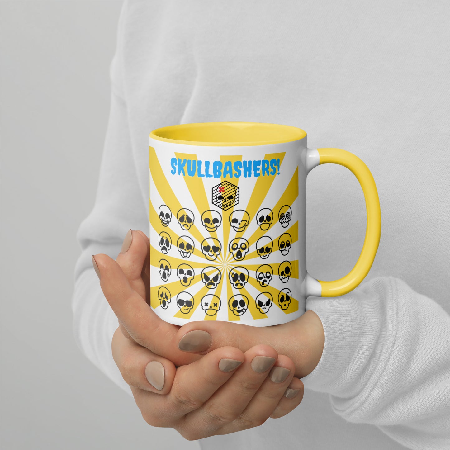 Skullbashers!- Mug with Color Inside