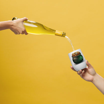 Wine tumbler- St. Patrick’s day- Mischievous Mandible Edition