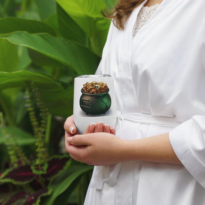 Wine tumbler- St. Patrick’s day- Mischievous Mandible Edition