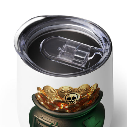 Wine tumbler- St. Patrick’s day- Mischievous Mandible Edition